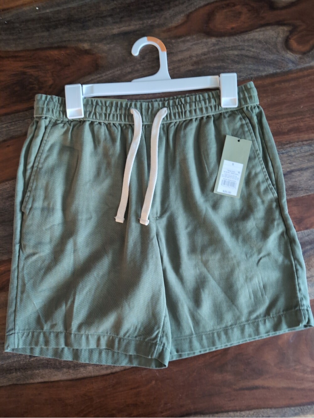Goodfellow Pull-on Elastic Waist 7” Inseam Shorts size S small - Olive Green NEW